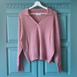 Women's Collared V-Neck Sweater